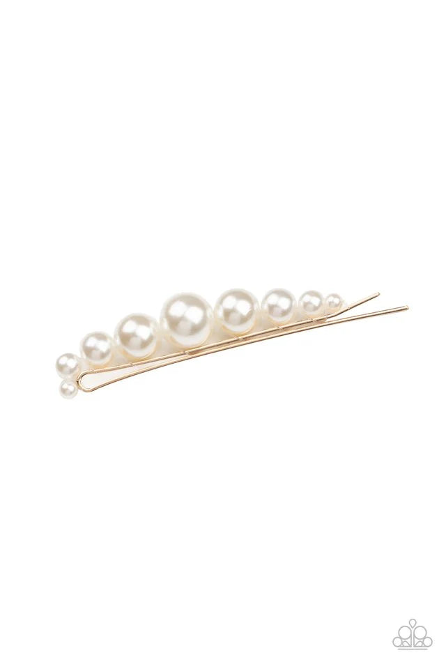 Elegantly Efficient - gold hair clip