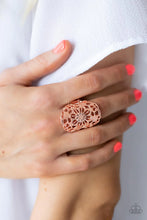 Load image into Gallery viewer, Mandala Grove- Copper Ring
