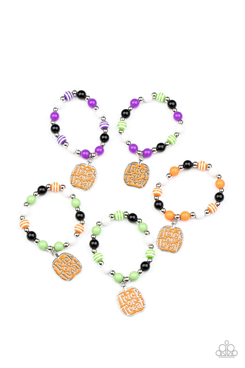 Lil Diva's (kids) TRICK OR TREAT stretch  bracelet s