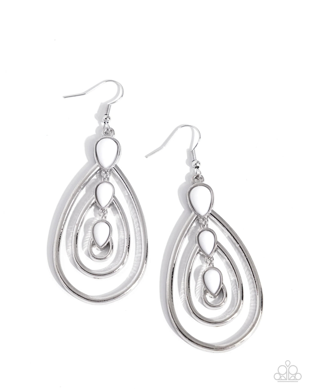 Sweat and Tiers - WHITE  Earrings
