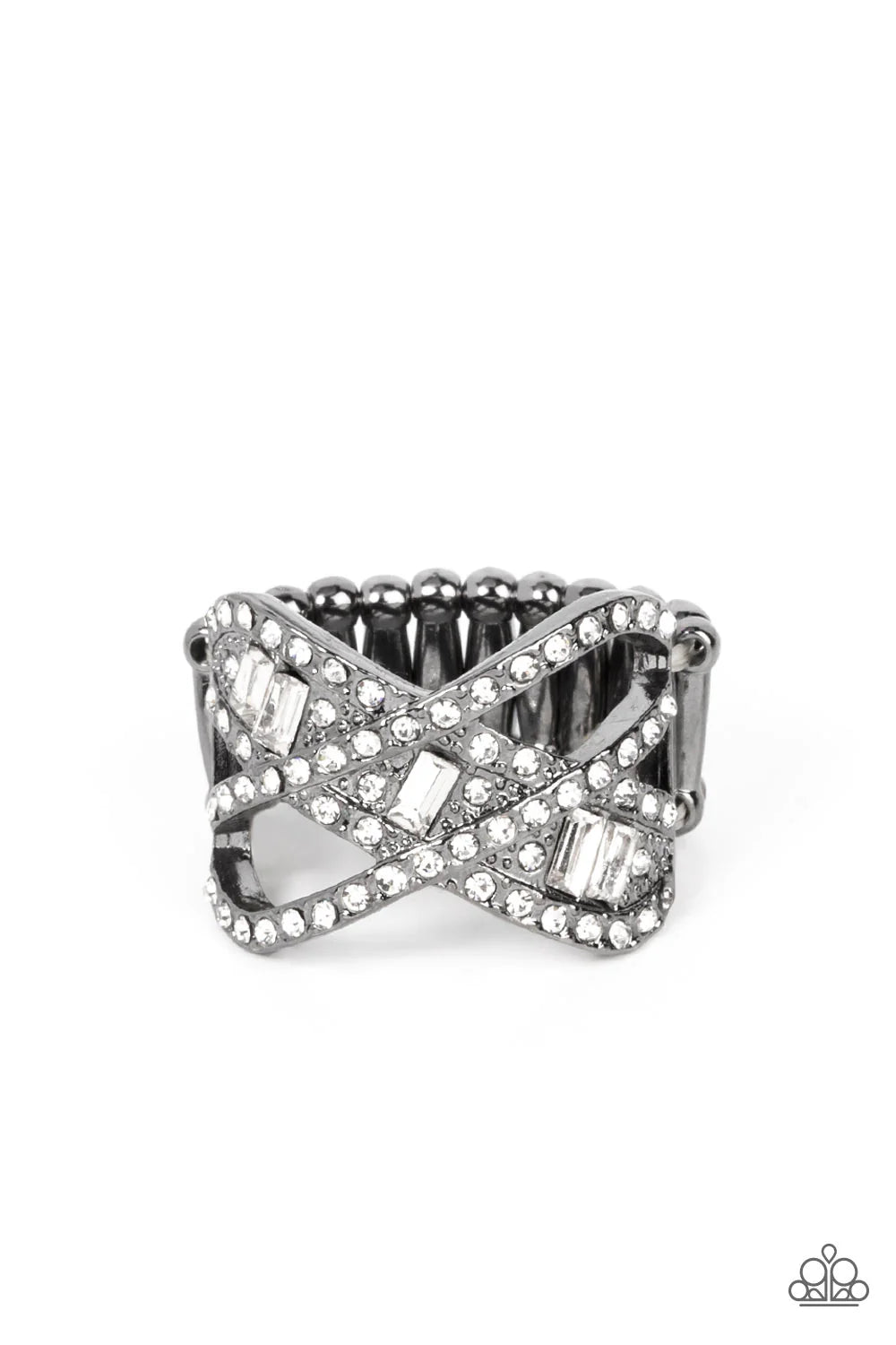 Tripple Threat Twinkle- Black  Ring
