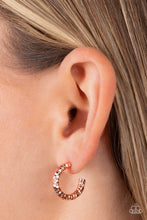 Load image into Gallery viewer, Wandering Wreaths - copper hoop  earrings
