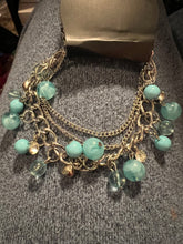 Load image into Gallery viewer, Hitting A Glow Point -Blue Necklace &amp; Blue Bracelet  SET SOLD TOGETHER
