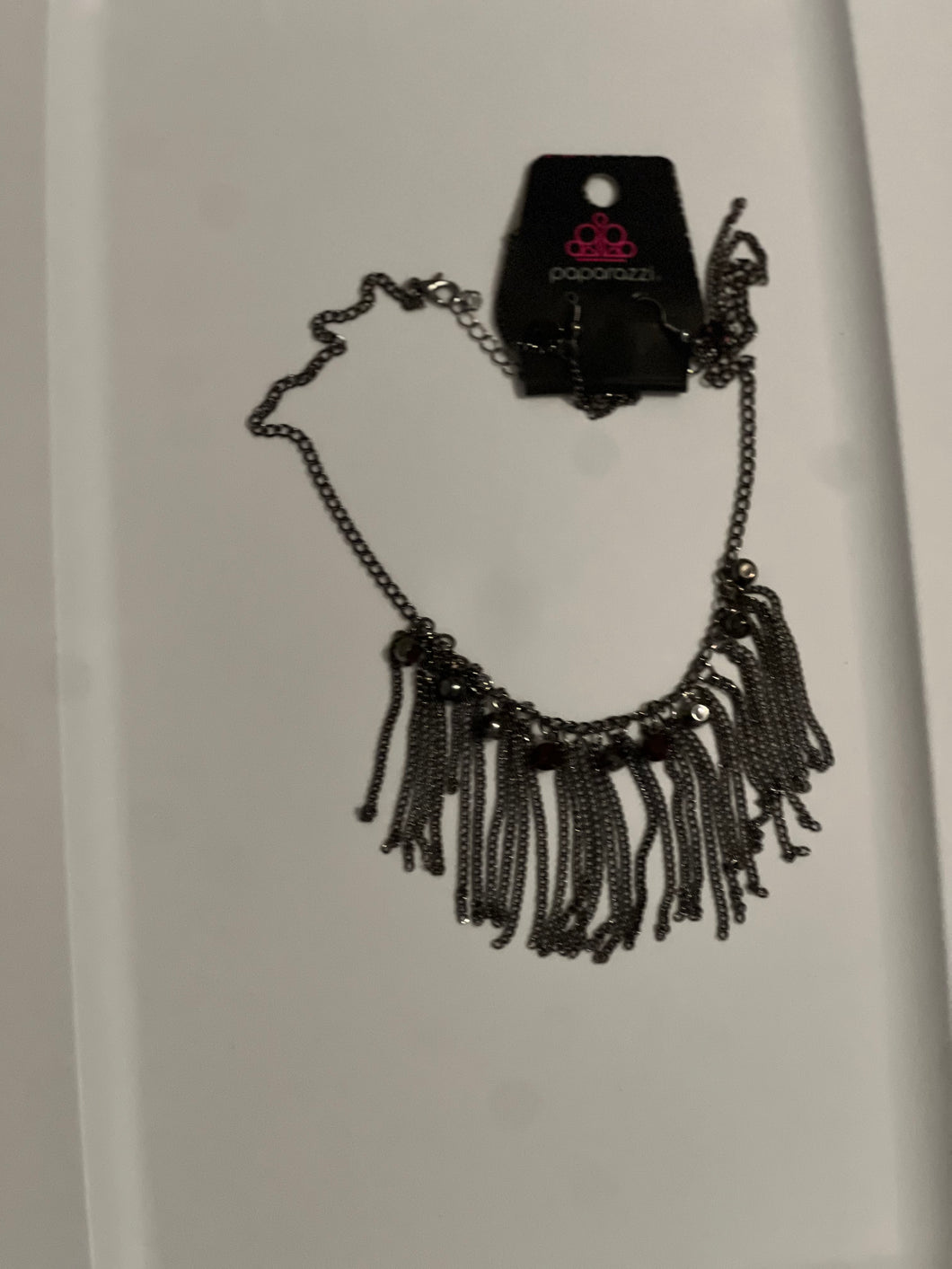 Fringe -Black Necklace