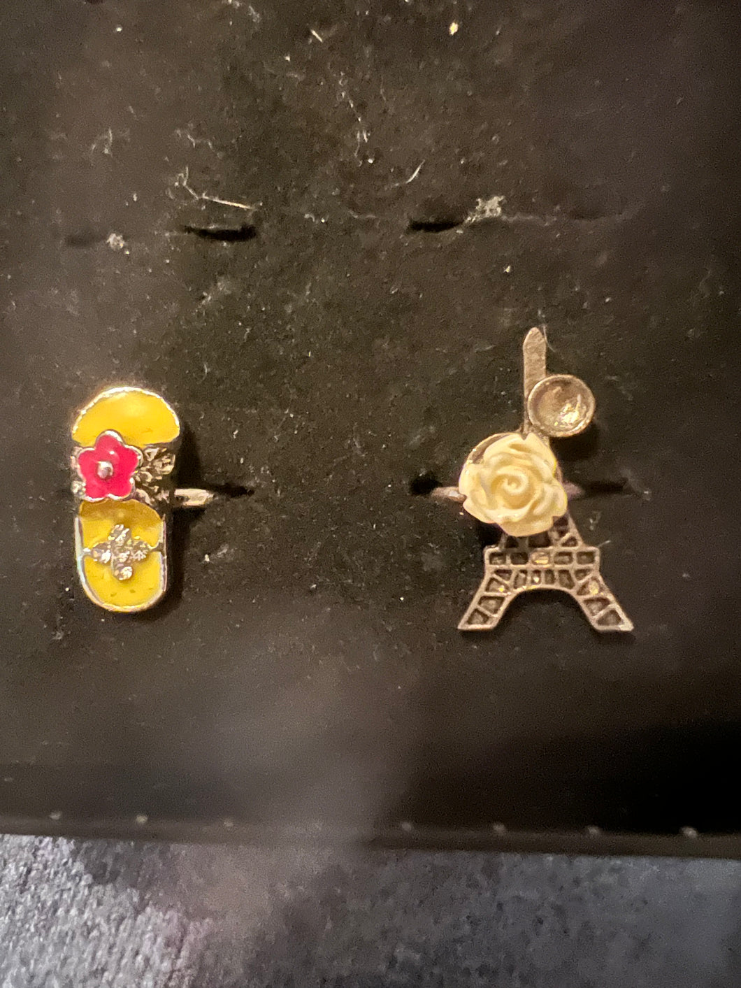 Paris and Flip Flop RINGS - Lil Diva - ***4 for $1.00 ***