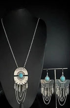 Load image into Gallery viewer, Desert Culture-BLUE Necklace &amp; Sure Thing Chief Earrings SET SOLD TOGETHER
