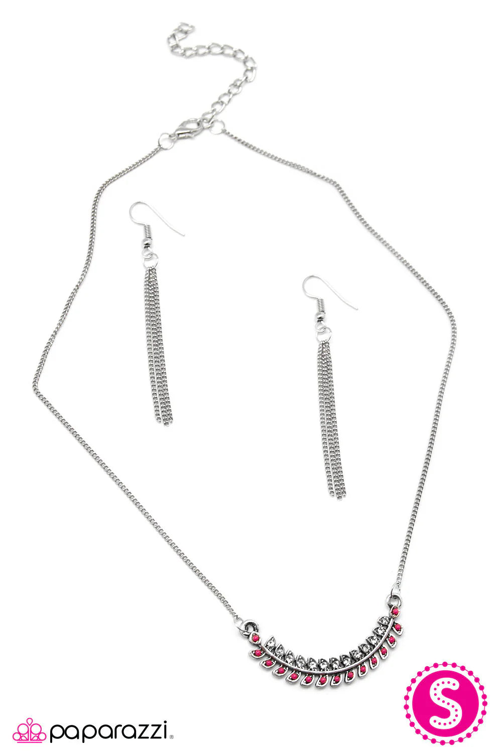 I'm Glistening - Pink Necklace