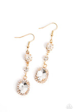 Load image into Gallery viewer, Glass Slipper Sparkle -   Gold  Earrings
