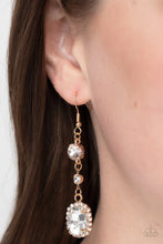 Load image into Gallery viewer, Glass Slipper Sparkle -   Gold  Earrings
