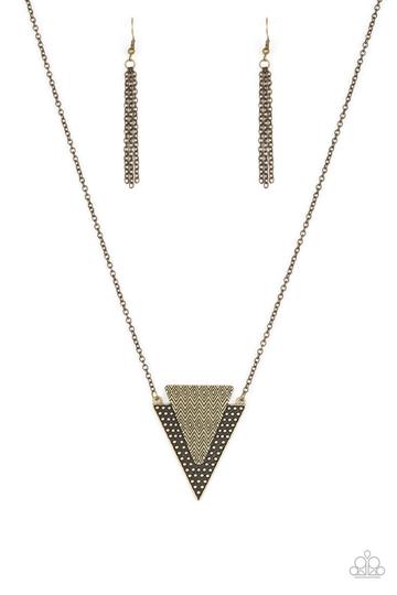 Ancient Arrow  - BRASS Necklace