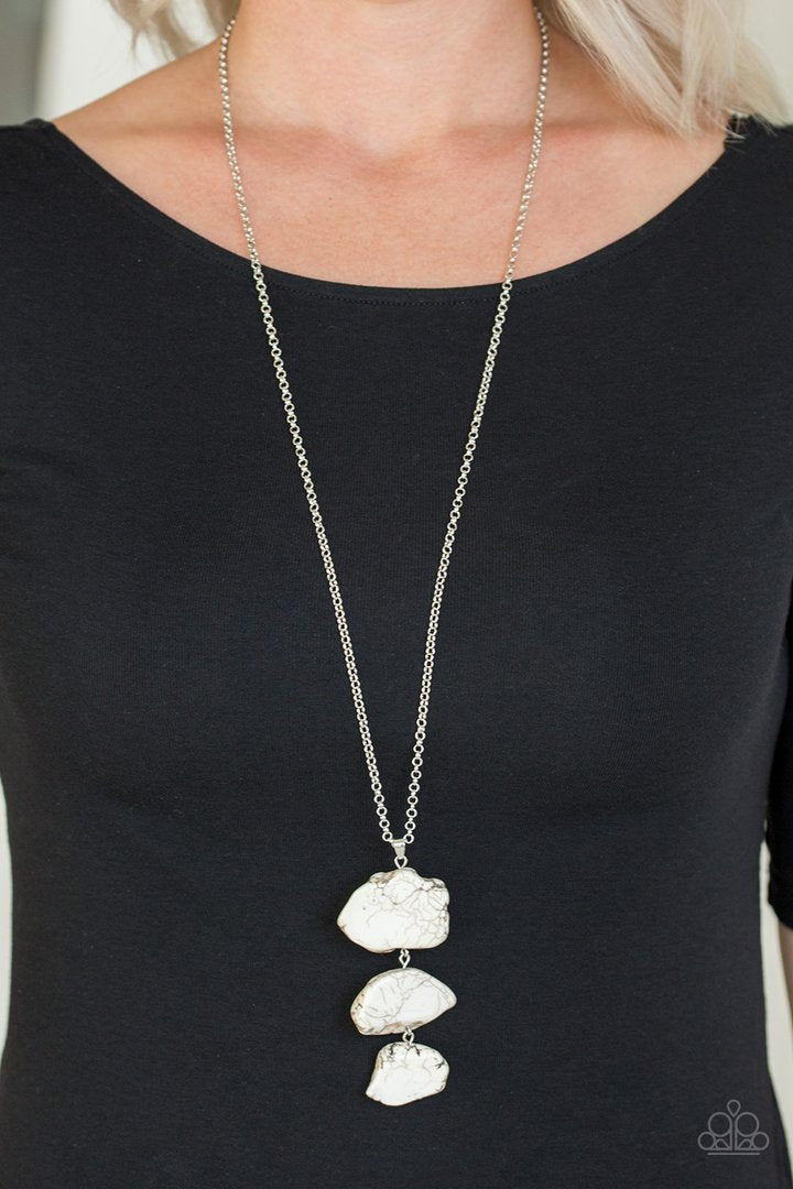 On The Roam Again - WHITE  Necklace