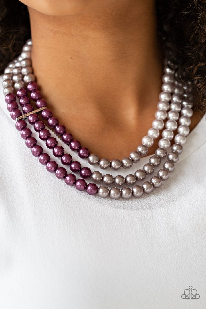 Time Square Starlet - PURPLE Necklace