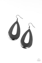 Load image into Gallery viewer, Hand It Oval   - BLACK  Earrings
