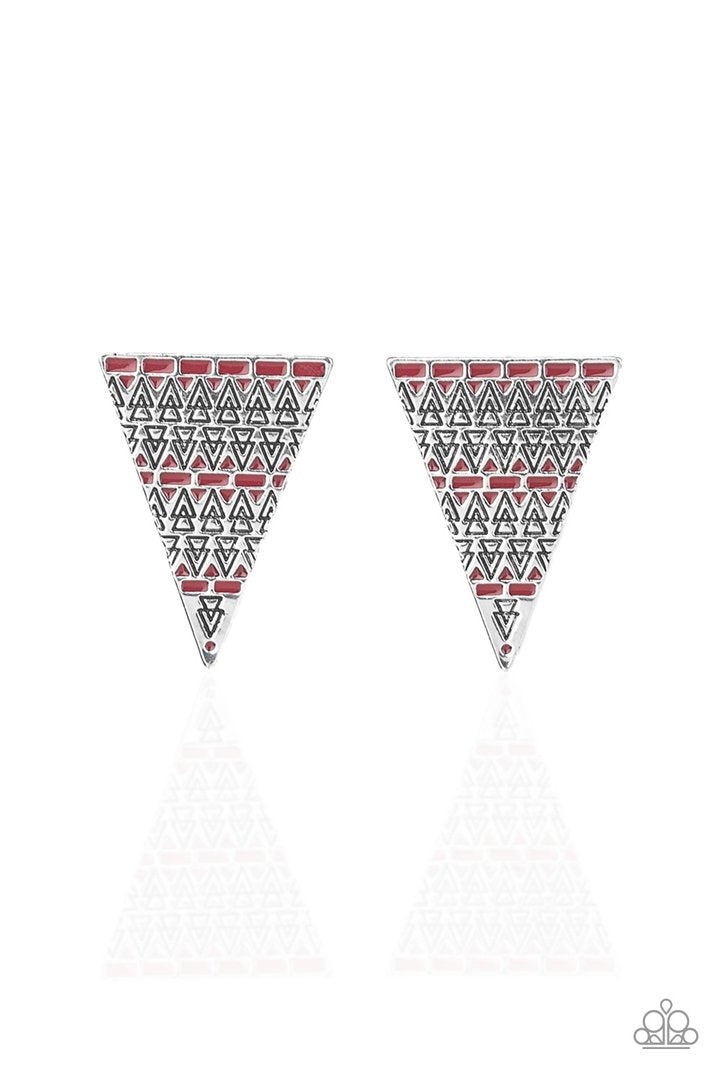 TERRA TRICOLOR- RED earrings