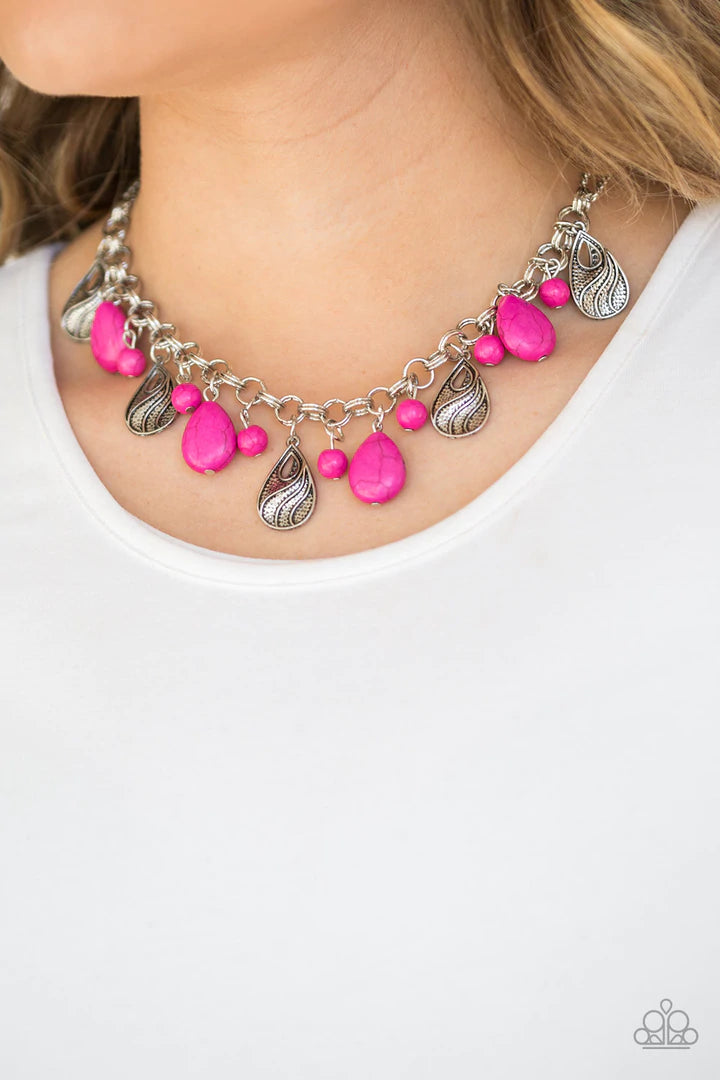 Terra Tranquility  - Pink Necklace