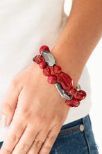 Load image into Gallery viewer, Rockin&#39; Rock Candy  - RED Bracelet
