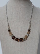 Load image into Gallery viewer, Turn Up The Tea Lights   - BROWN Necklace
