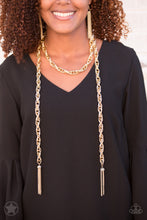 Load image into Gallery viewer, Scarfed for Attention- Gold necklace
