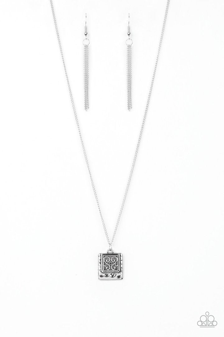 Back To Square One   -  SILVER Necklace
