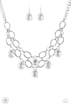 Load image into Gallery viewer, Showstopping Shimmer- white necklace
