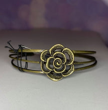 Load image into Gallery viewer, Rosy Repose  -Brass Bracelet
