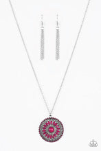 Load image into Gallery viewer, Colorful Carousels  -PINK Necklace
