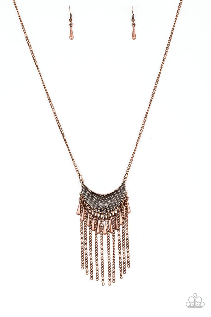 Happy Is The Huntress - COPPER  Necklace