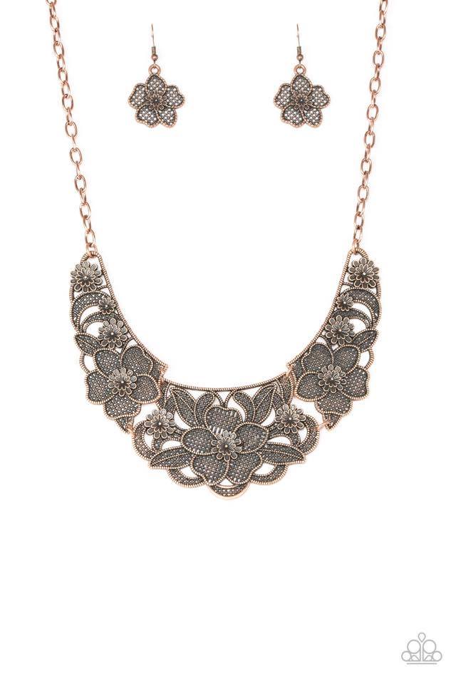 Petunia Paradise -COPPER Necklace