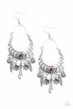 Load image into Gallery viewer, Natural Escape  - Red Earring
