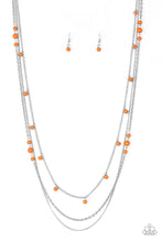 Load image into Gallery viewer, Laying The Ground Work - ORANGE  Necklace
