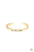 Load image into Gallery viewer, Love One Another - GOLD Bracelet
