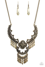 Load image into Gallery viewer, Rogue Vogue- BRASS Necklace

