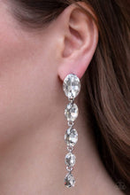 Load image into Gallery viewer, Red Carpet Radiance   - White Earrings
