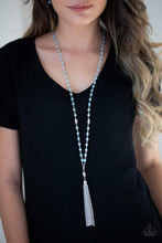 Load image into Gallery viewer, Tassel Takeover   -  BLUE   Necklace
