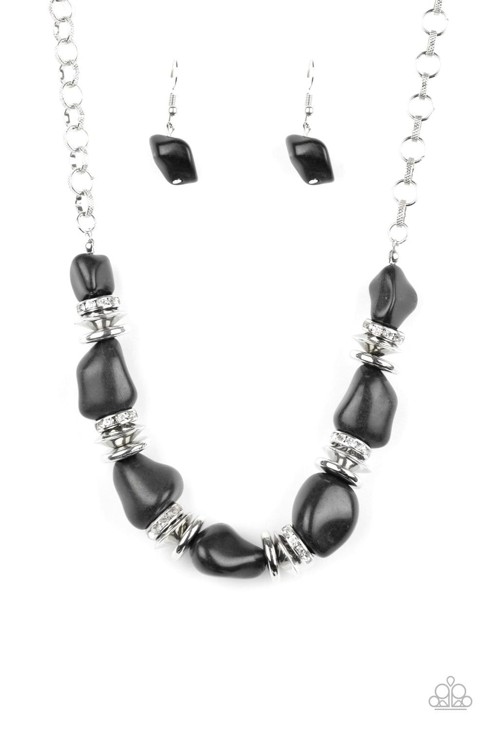 Sunning Stoneage  - BLACK Necklace