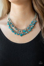 Load image into Gallery viewer, Pebble Pioneer   - BLUE Necklace
