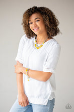 Load image into Gallery viewer, I WANT TO SEA THE WORLD - YELLOW NECKLACE
