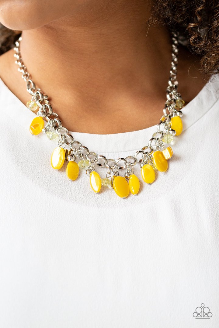I WANT TO SEA THE WORLD - YELLOW NECKLACE
