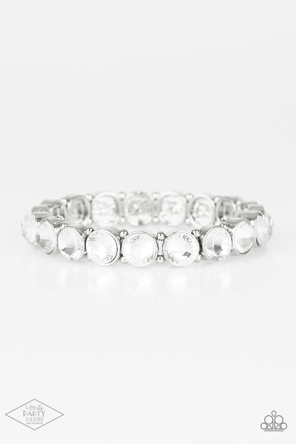 Sugar Coated Sparkle- White Bracelet