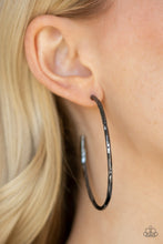 Load image into Gallery viewer, Loop de Hoop --Black Earring
