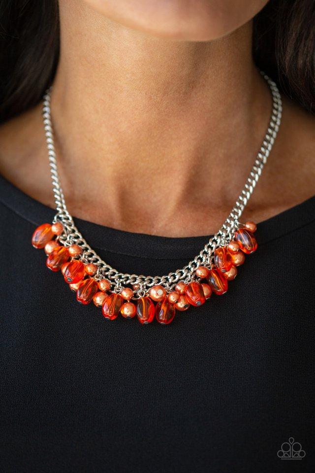5th Avenue Flirtations -ORANGE   Necklace