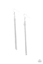 Load image into Gallery viewer, Shimmery Streamers - SILVER Earring
