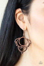 Load image into Gallery viewer, Metallic Macrame  --Copper Earring
