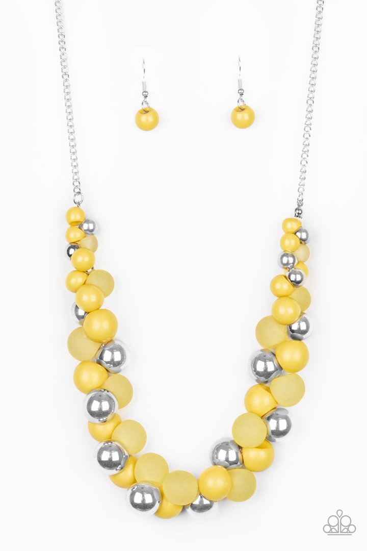 Bubbly Brillance- YellowNecklace