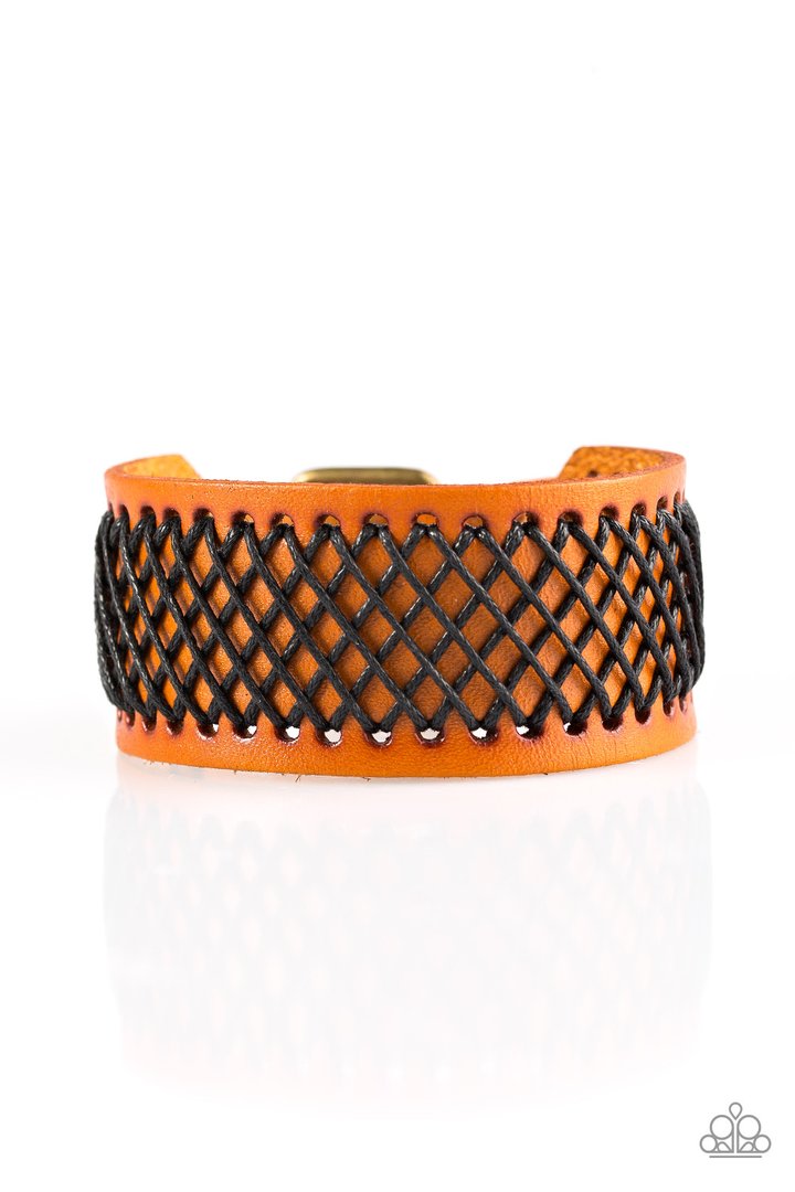 CROSS THE LINE - BROWN URBAN BRACELET