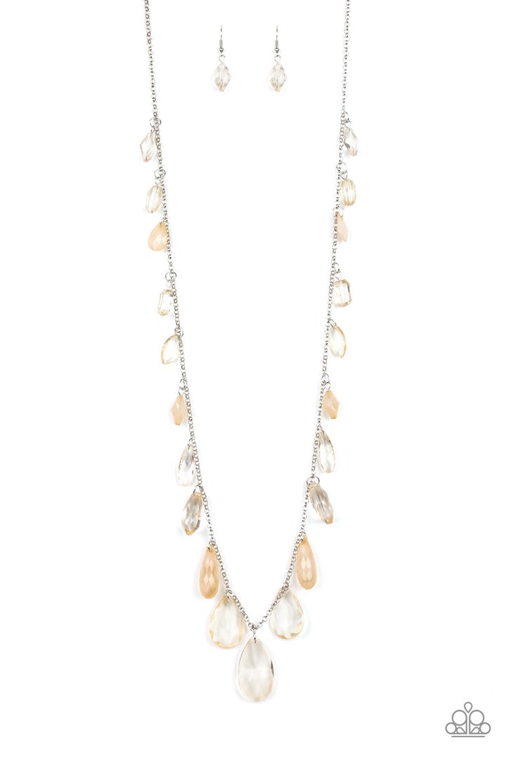 Glow And Steady Wins The Race - BROWN Necklace