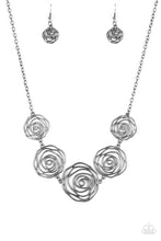 Load image into Gallery viewer, Rosy Rosette  -BLACK Necklace
