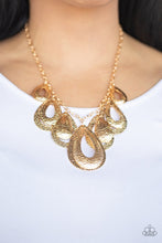 Load image into Gallery viewer, Teardrop Tempest   - GOLD  Necklace
