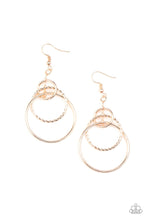 Load image into Gallery viewer, Three Ring Couture - ROSE GOLD Earrings
