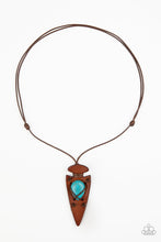 Load image into Gallery viewer, Hold Your Arrowhead Up High - BLUE Men&#39;s  Urban Necklace
